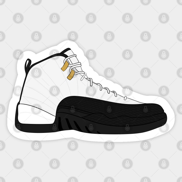 Air Jordan XII (12) - Taxi Sticker by WalkDesigns